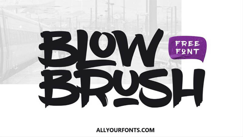 Blow Brush Font Family Free Download