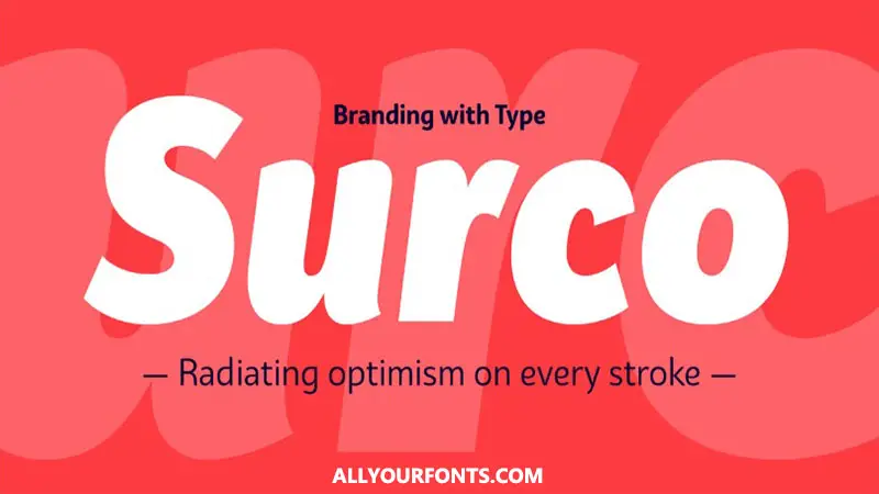 Bw Surco Font Family Free Download