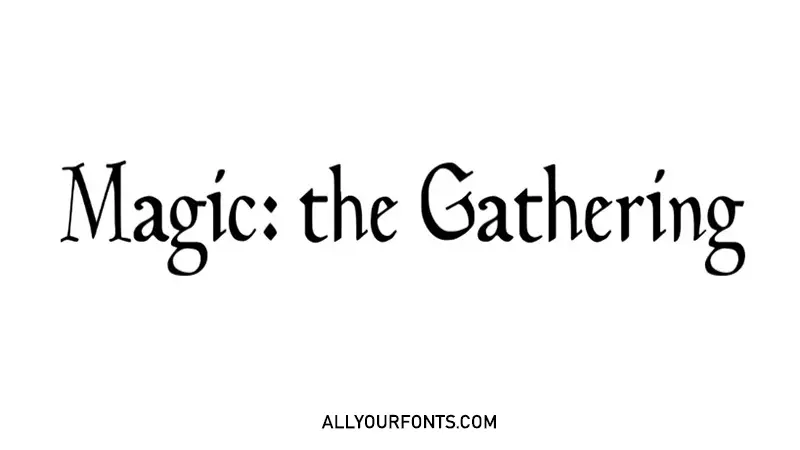 Magic The Gathering Font Download