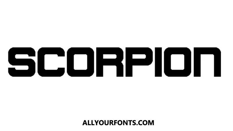 Scorpion Font Free Download