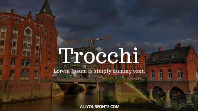 Trocchi Font Family Free Download