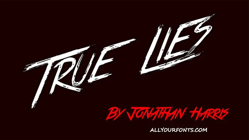 True Lies Font Free Download