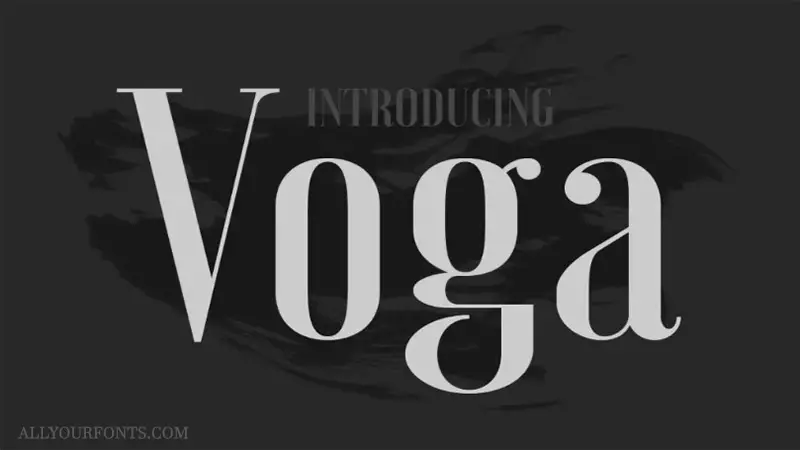Voga Font Family Free Download