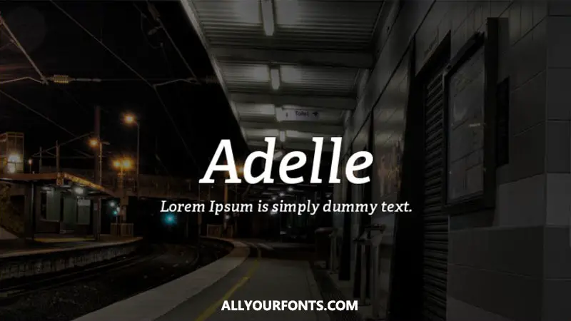 Adelle Font Family Free Download