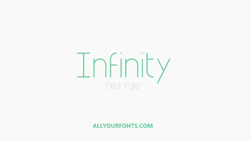 Infinity Font Family Free Download