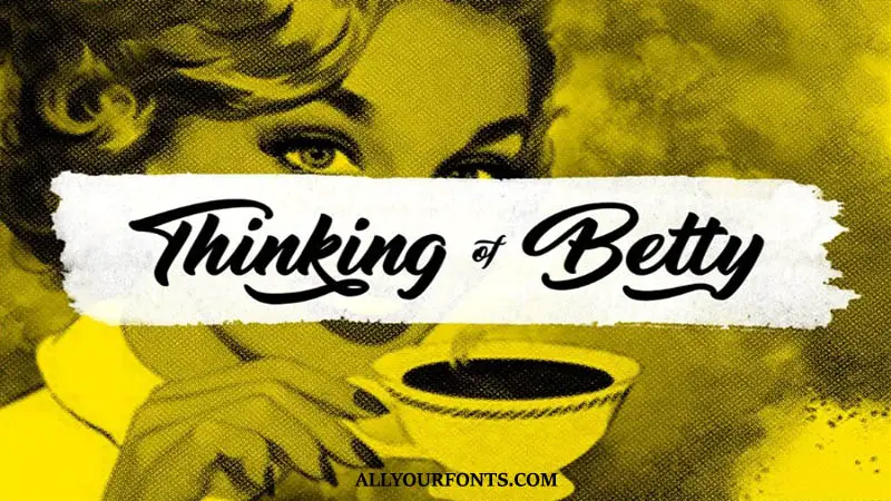 Thinking Of Betty Font Family Free Download