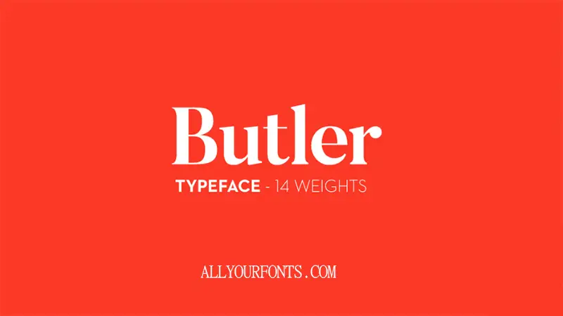 Butler Font Free Download