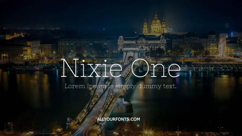 Nixie One Font Family Free Download