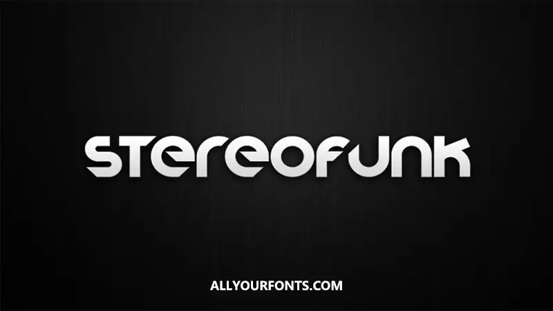 Stereofunk Font Family Free Download