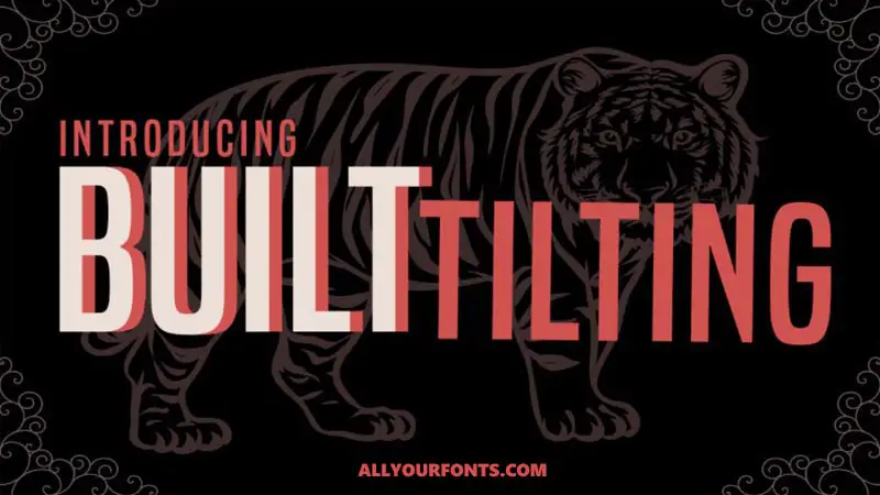 Built Titling Font Family Free Download