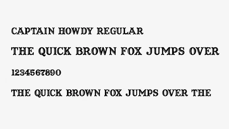 Captain Howdy Font Family Download
