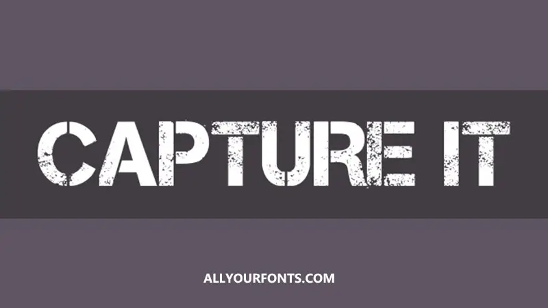 Capture It Font Family Free Download