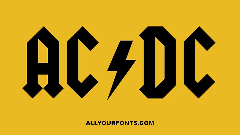 AcDc Font Family Free Download