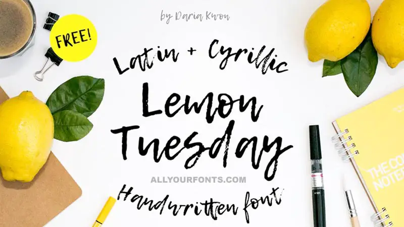 Lemon Tuesday Font Family Free Download