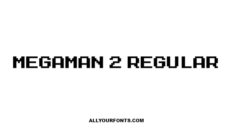 Megaman 2 Font Free Download
