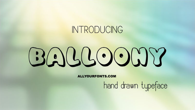 Balloony Font Family Free Download