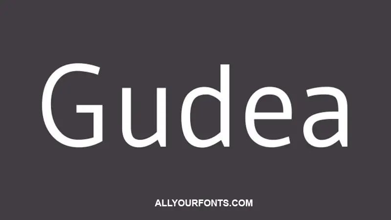 Gudea Font Free Download