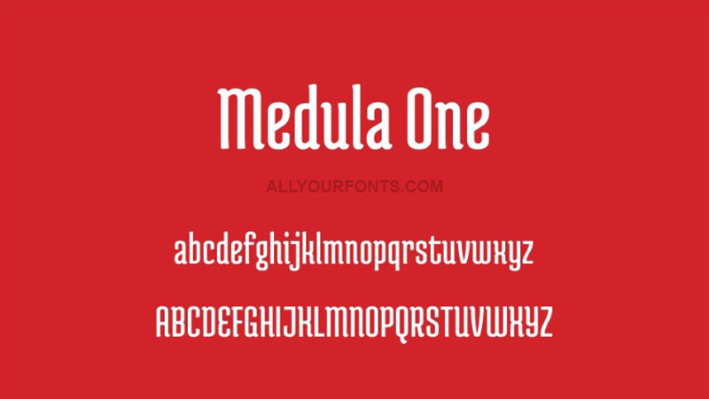 Medula One Font Free Download