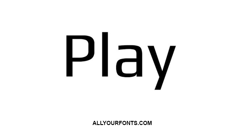 Play Font Free Download