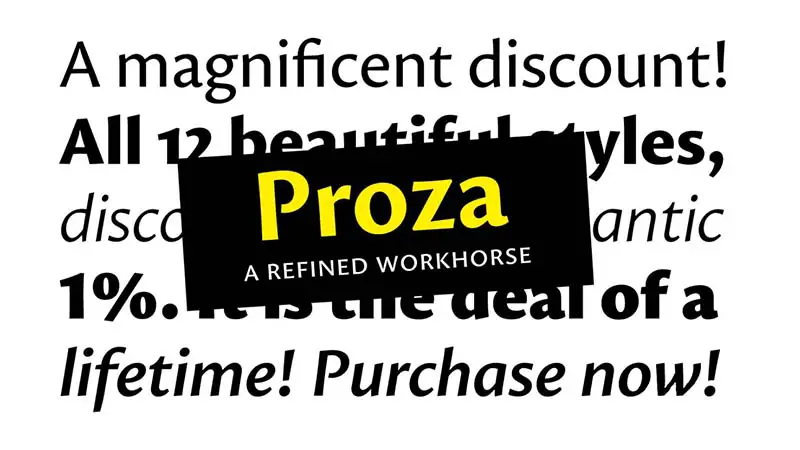 Proza Font Family Free Download