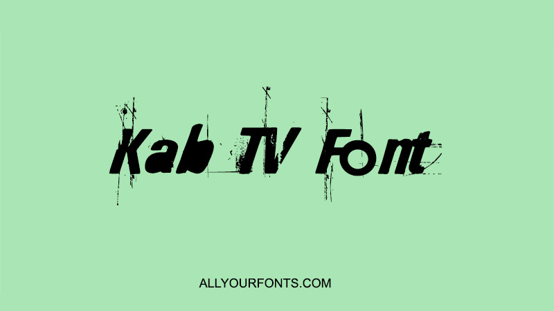 Kabtv Font Family Free Download