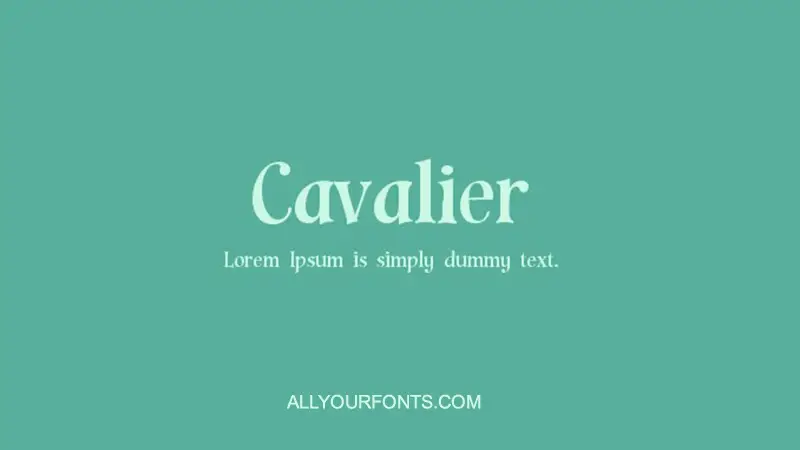 Cavaliers Font Free Download