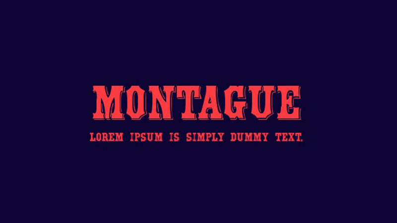 Montague Font Family Free Download