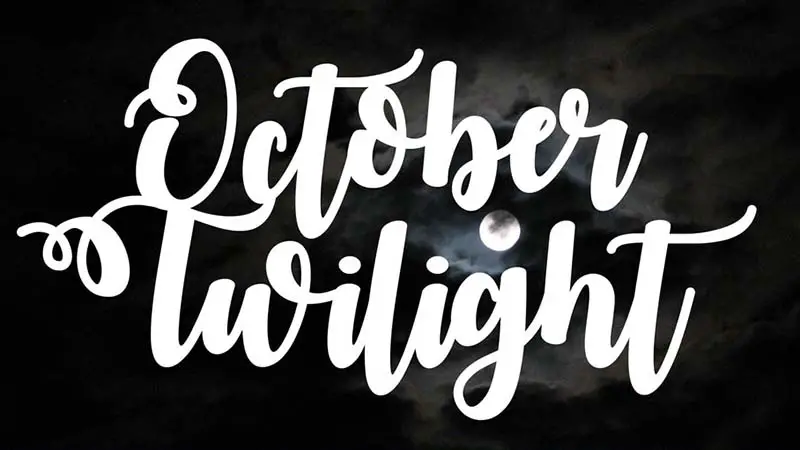 October Twilight Font Family Free Download