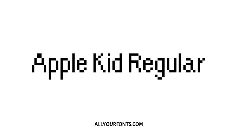 Apple Kid Font Free Download