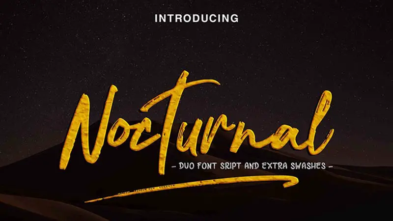 Nocturnal Font Family Free Downloa