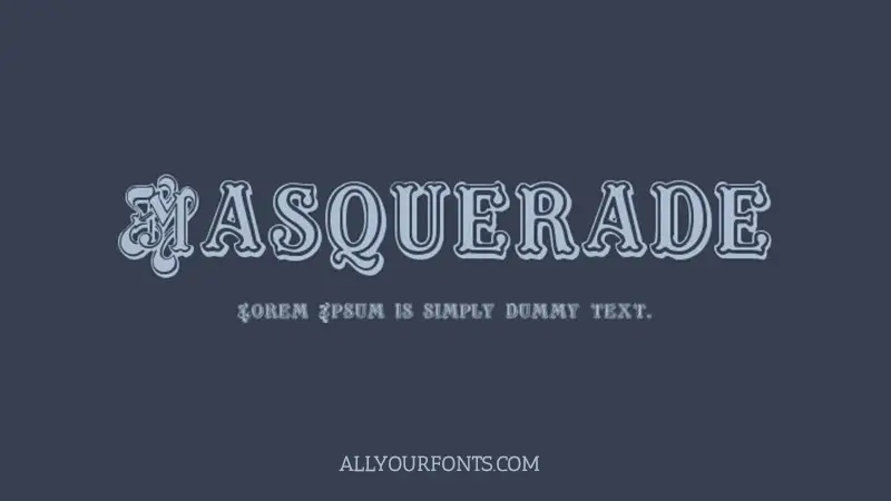 Masquerade Font Family Free Download